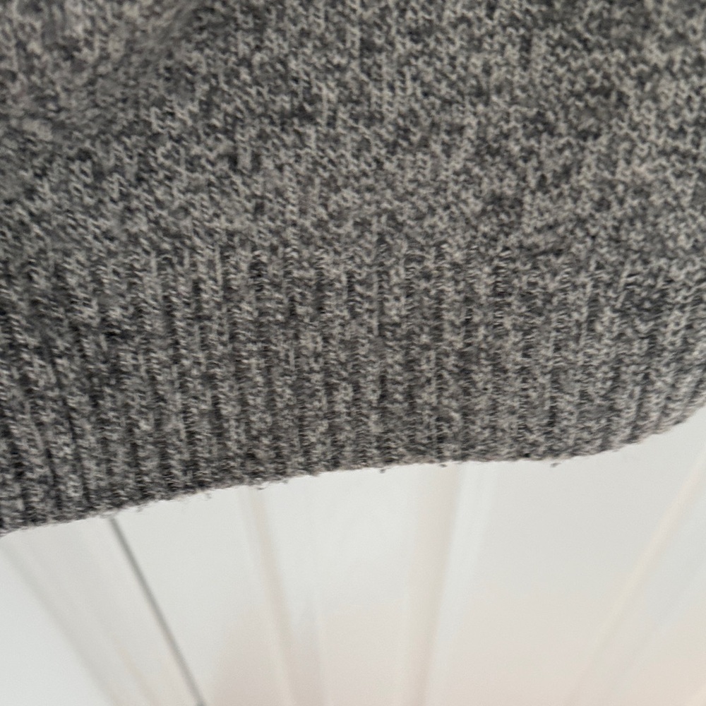 Men's Gray Lambswool Sweater L - Picture 5 of 8